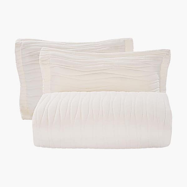 King Quilt Set 3-Piece Lightweight Comforter Microfiber with 1 Quilt and 2 Pillow Shams for All Season 2025 update