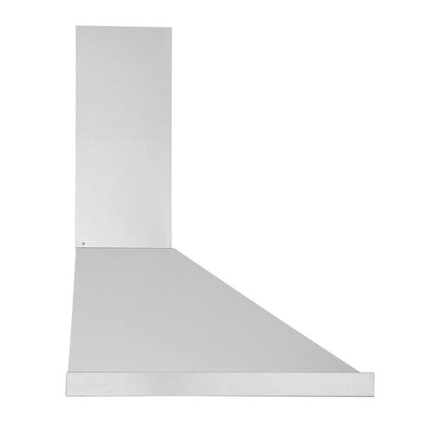 Ancona AN1166 24 Inch Stainless Steel Convertible Chimney Style Wall Mount  Hood