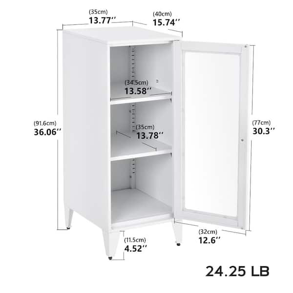 Locker Cabinet with 2 4 Doors Steel Gray Office Home Filing Organizer Storage US