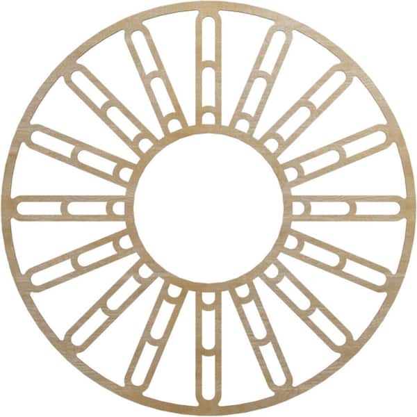 Ekena Millwork 0.25 in. x 38 in. x 38 in. Wood Medallion Moulding