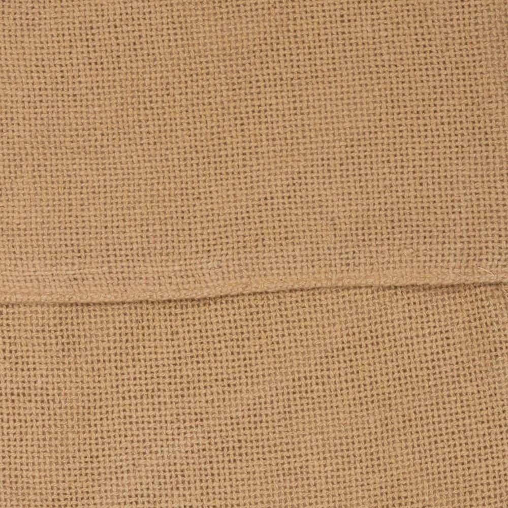 Natural Burlap Christmas Stocking with Taffeta Lining