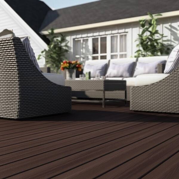 DuxxBak Water-Shedding 1 in. x 6 in. x 16 ft. Sedona Red