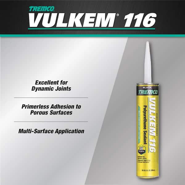 Tremco Vulkem 116 10.1 oz. Black Exterior Polyurethane Sealant (12