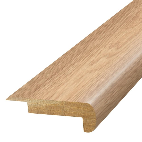 PERFORMANCE ACCESSORIES Linen  0.75 in. T x 2.37 in. W x 78.7 in. L Textured Wood Look Laminate Moulding/Trim Stair Nose Molding