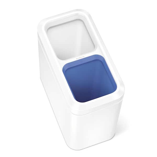 simplehuman 20L Slim Open Top Dual Compartment Commercial Trash