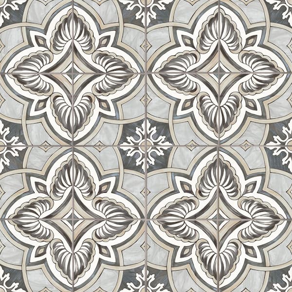 Merola Tile Harmonia Grove Grey 13 in. x 13 in. Ceramic Floor and