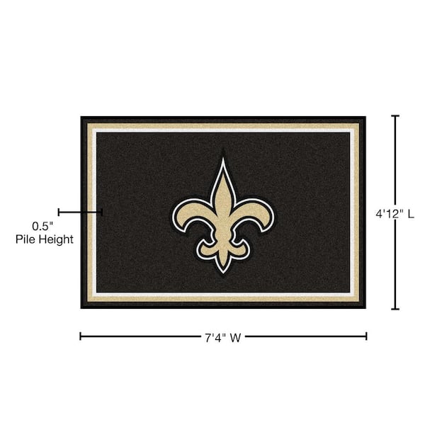 FANMATS New Orleans Saints 5 ft. x 8 ft. Area Rug 6591 - The Home Depot
