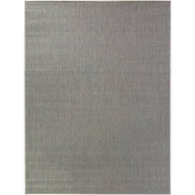 Solid Dimity Grey 9 ft. x 12 ft. Indoor/Outdoor Area Rug