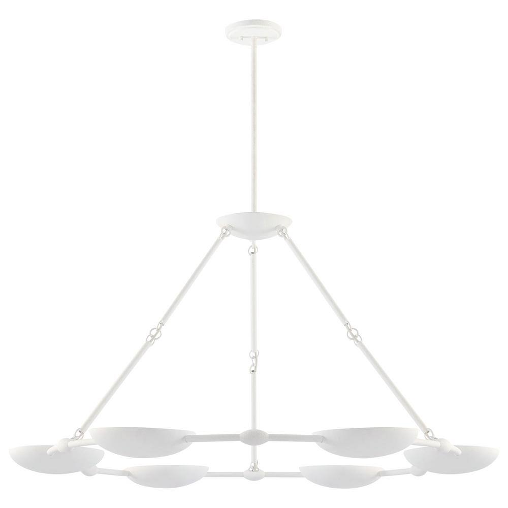 Kovacs Undertas 6Light Piastra Plaster Statement Chandelier for