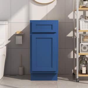 15 in. W x 21 in. D x 32.5 in. H 1-Drawer Bath Vanity Cabinet without Top in Blue