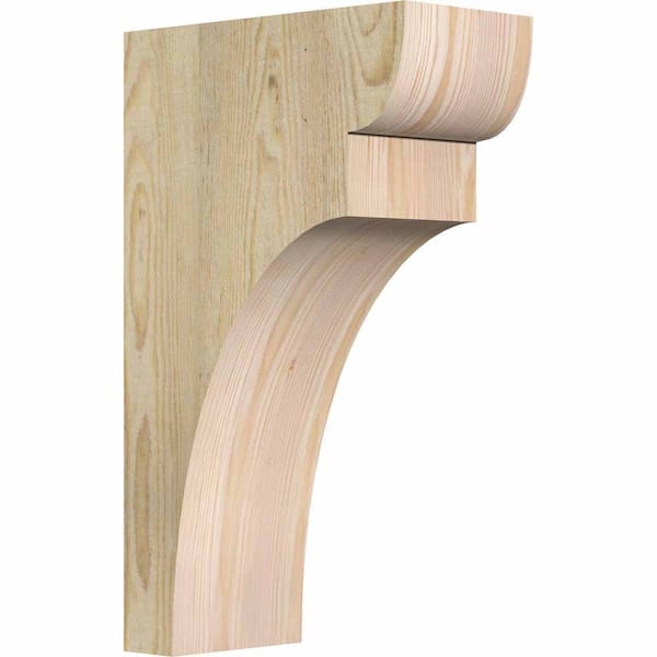 Ekena Millwork 6 in. x 12 in. x 20 in. Douglas Fir Yorktown Rough Sawn Corbel