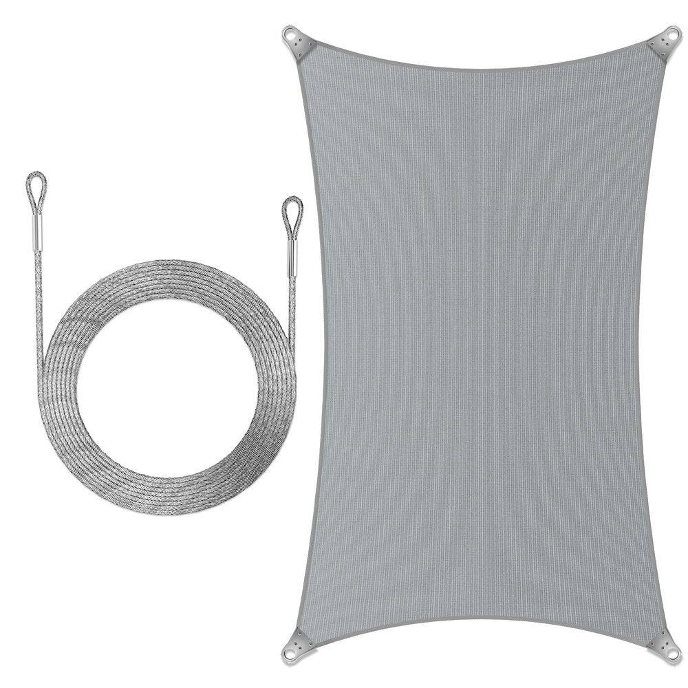 Super Ring 22 ft. x 24 ft. Sun Shade Sail with Cable-Grey price history on PriceWatchPro