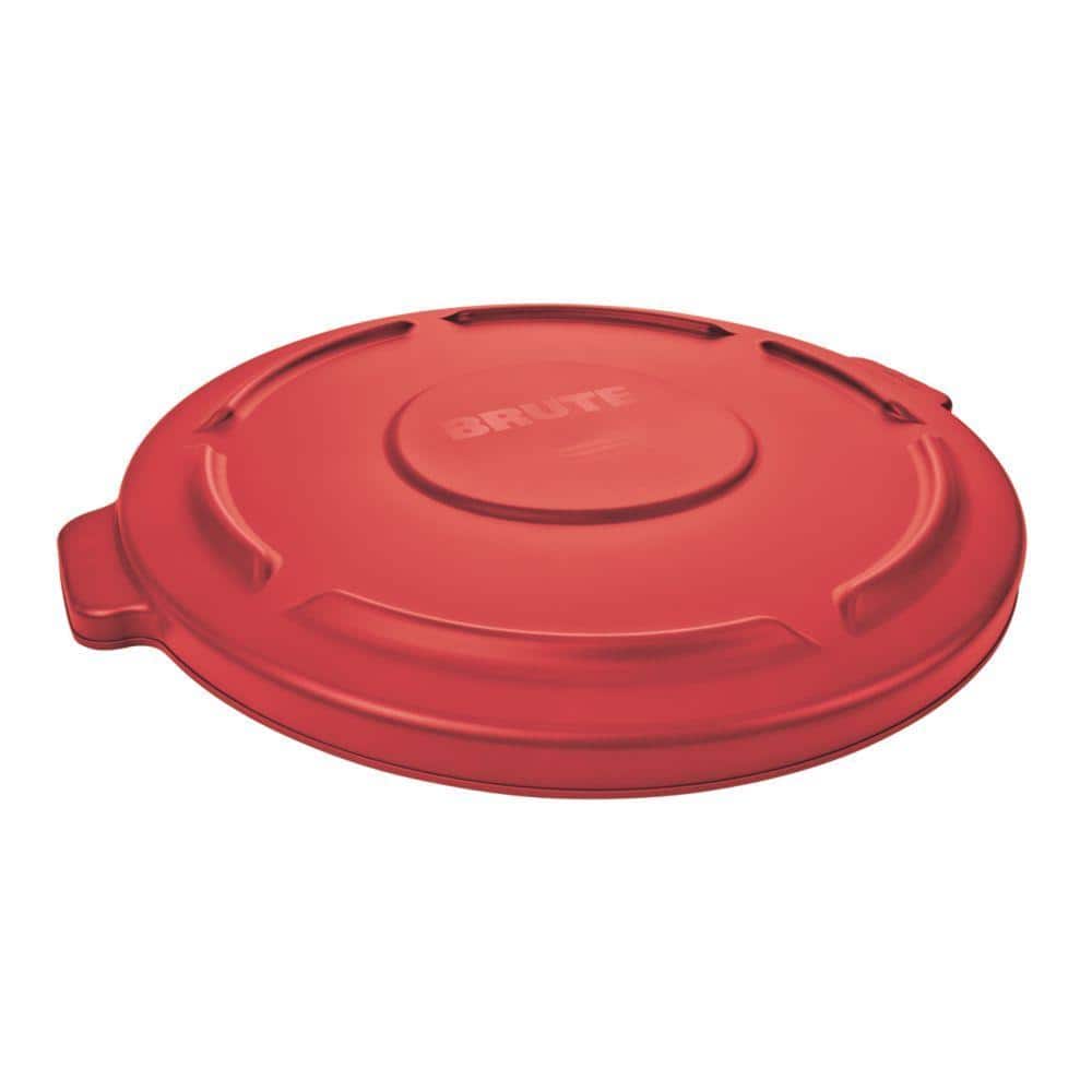 Rubbermaid Replacement Lid Round Red Snap On 7 Diameter 400G 13 C