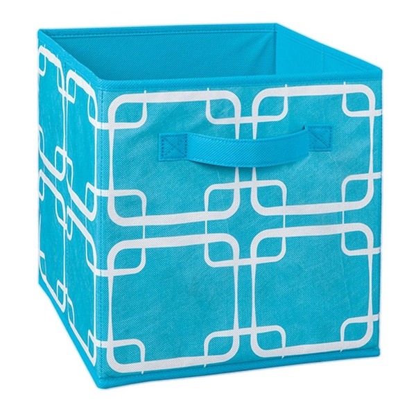 ClosetMaid 11 in. W x 11 in. H x 11 in. D Ocean Blue Square Print Fabric Drawer