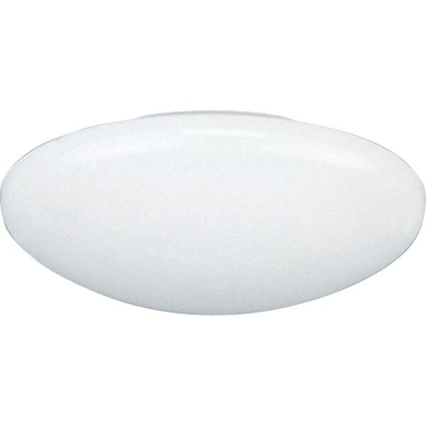 Progress Lighting 6 in. White Dome Shower Trim for Shallow Recessed Housings