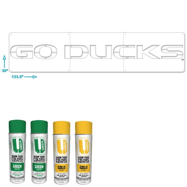 U Stencil Oregon Go Ducks Lawn Stencil Kit