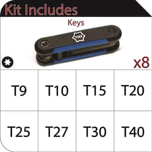 Torx Folding Key Set (8-Piece)