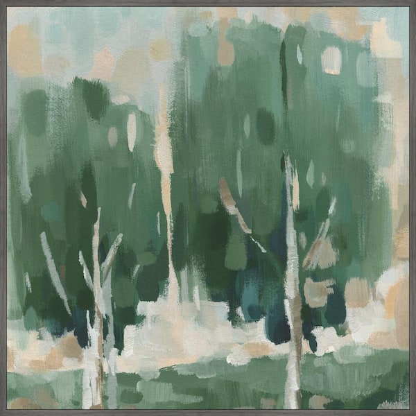 Unbranded "Spring in the Woods" by Marmont Hill Floater Framed Canvas Nature Art Print 48 in. x 48 in. .