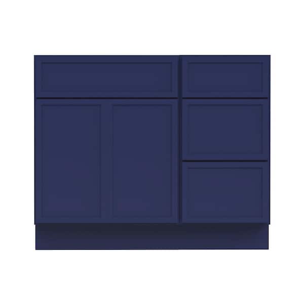 39 in. W x 21 in. D x 32.5 in. H Bath Vanity Cabinet without Top in Blue