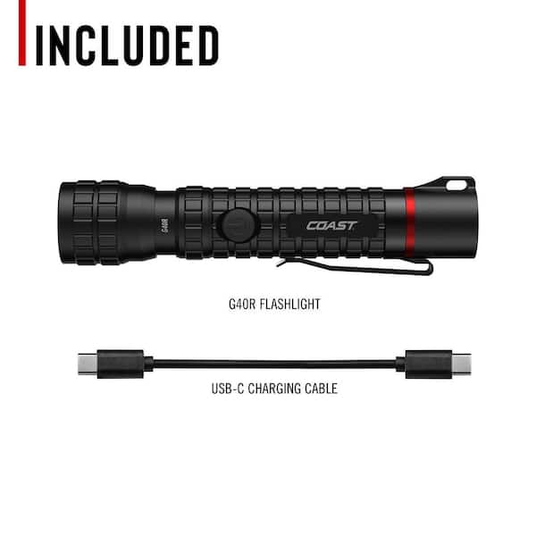 Coast G40R 1000 Lumens Rechargeable Flashlight Coast G40R 1000 Lumens Rechargeable Flashlight