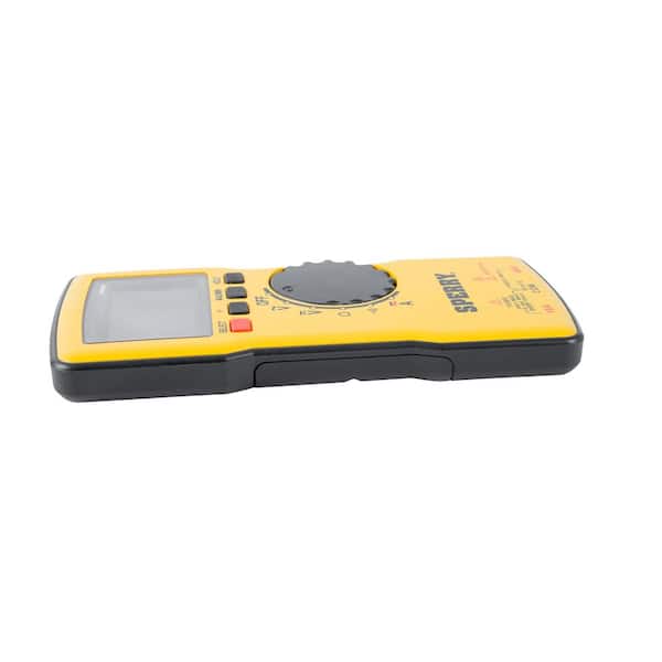 Autoranging 600V AC/DC Yellow Digital Thin Multimeter Sperry Instruments DM6800 10A 