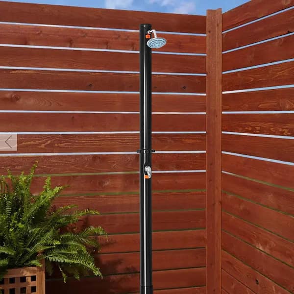 7.2 ft. Outdoor Solar Heated Hot and Cold Shower with Base