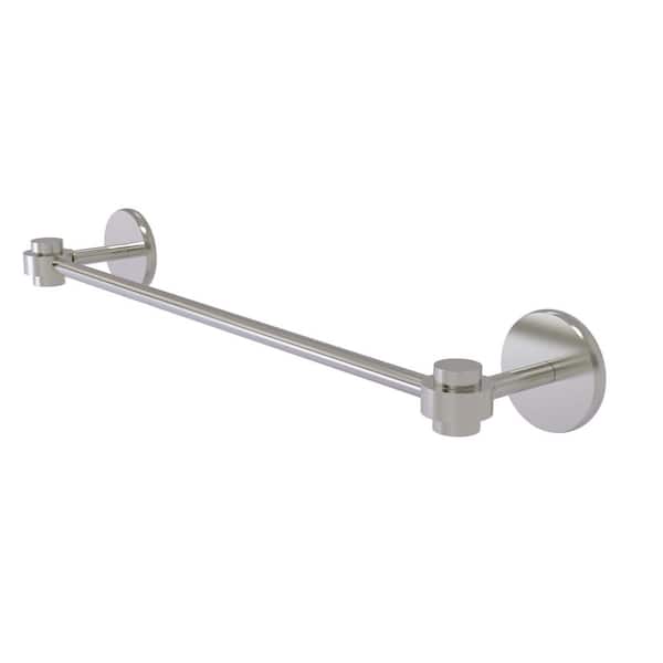 Allied Brass Satellite Orbit One Collection 18 in. Wall Mounted Wall Mounted Towel Bar in Satin Nickel