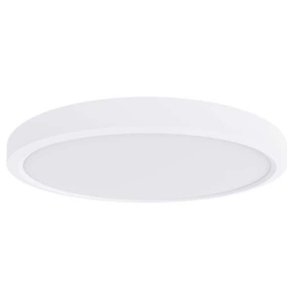 Viribright 7 in. 1095 LumensWhite Integrated LED Edge-lit Surface Mount Downlight, Selectable CCT