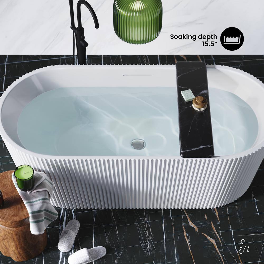 Lafayette 67" White Acrylic Freestanding Bathtub