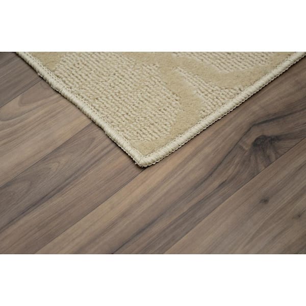 Sparta Tan 8 ft. x 10 ft. Casual Tufted Solid Color Trellis Polypropylene Area Rug