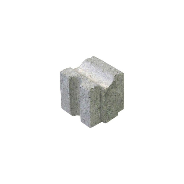 Tileco 4 in. x 3 in. x 2-1/2 in. Concrete Rebar Dobie Block