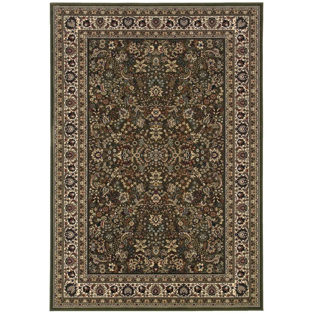 8 X 11 Ivory, Green Geometric Washable Area Rugs Runner Rug price history on PriceWatchPro