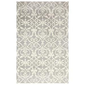 Galleria Silver 3 ft. 3 in. x 5 ft. 3 in. Wool Transitional Indoor Area Rug