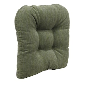 Gripper Non-Slip 17 in. x 17 in. Polar Chenille Jade Tufted Universal Chair Cushions