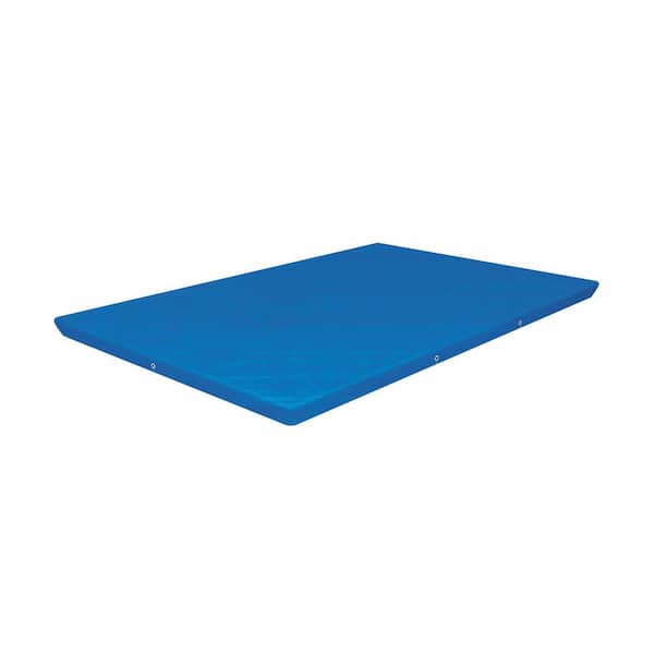 Bestway Flowclear 8.6 ft. x 5.58 ft. Rectangular Blue Above Ground Pool Leaf Cover