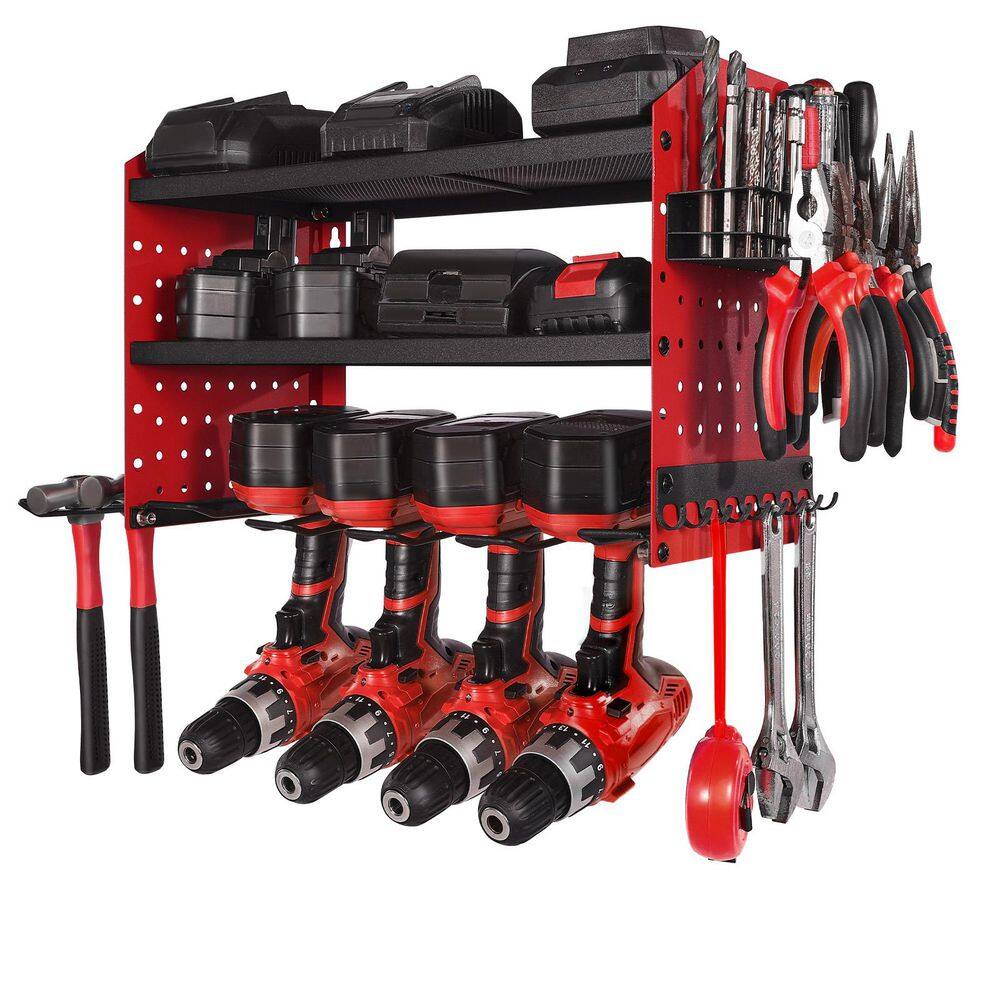 17.32 in. 3-Layer Storage Rack Power Tool Organizer Wall Rack Mount price history on PriceWatchPro