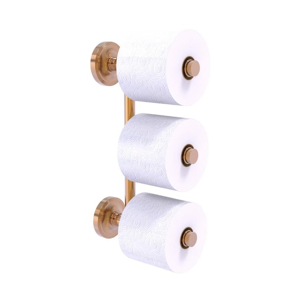 Allied Brass Prestige Regal 3 Roll Reserve Roll Toilet Paper Holder in Brushed Bronze