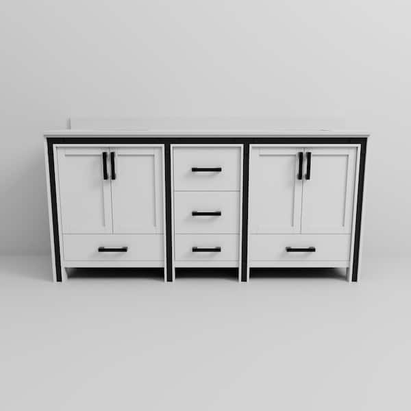 Have a question about Lexora Ziva 72 in. W x 22 in. D White