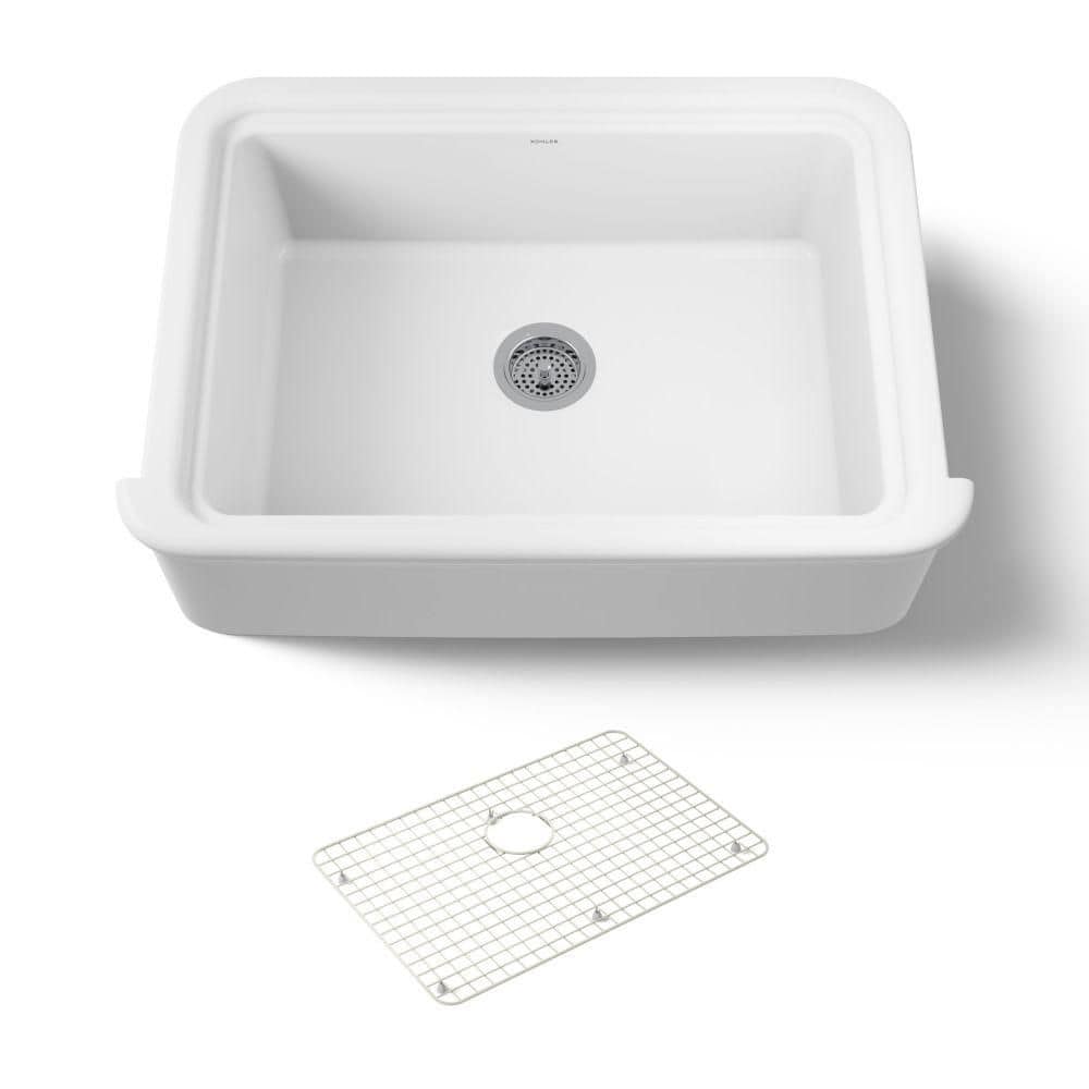 Audrine 32.5 In. Farmhouse/Apron-Front Single Bowl Fireclay Kitchen Sink In White price history on PriceWatchPro
