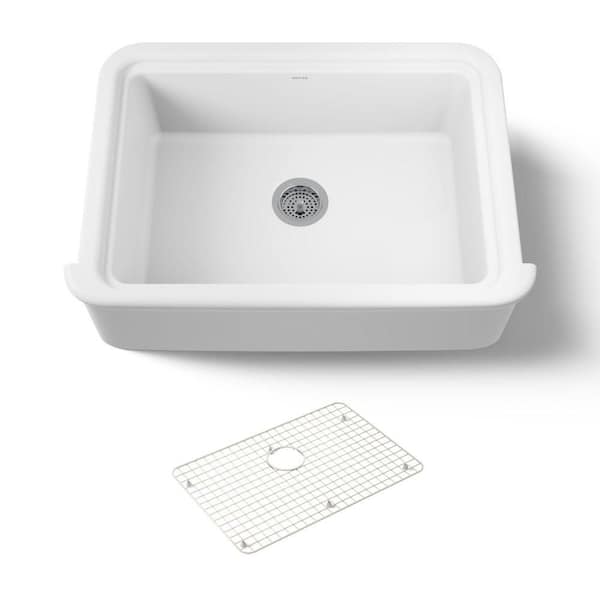 Audrine by Studio McGee 32.5 in. Farmhouse/Apron-Front Single Bowl Fireclay Kitchen Sink In White