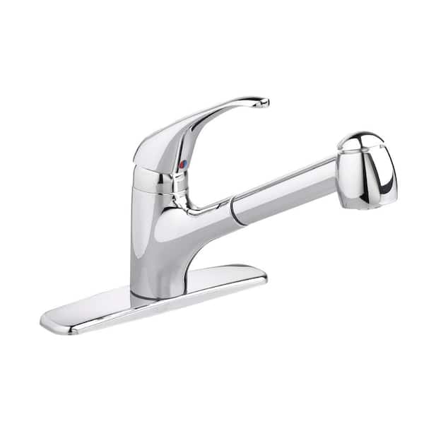 American Standard Reliant Plus Single-Handle Pull-Out Sprayer Kitchen Faucet in Stainless Steel