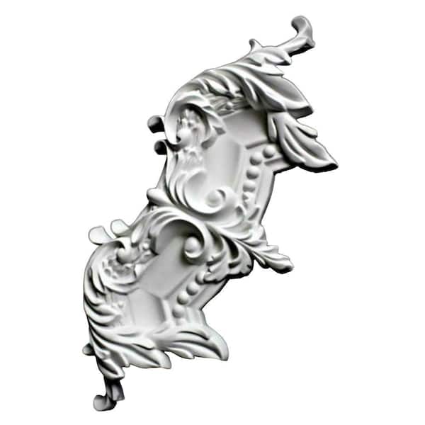 11-3/8 in. x 11-3/8 in. x 1-1/4 in. Leaf Polyurethane Panel Moulding Corner