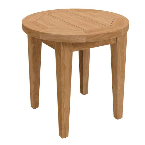 Brisbane Natural Teak Wood Outdoor Patio Side Table