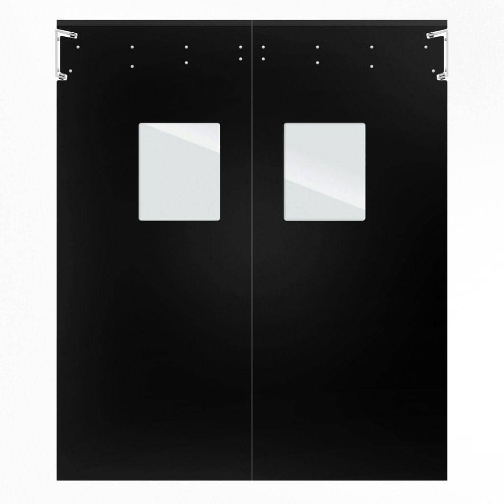 Optima 1/4 in. x 60 in. x 84 in. Single-Ply Black Impact Door