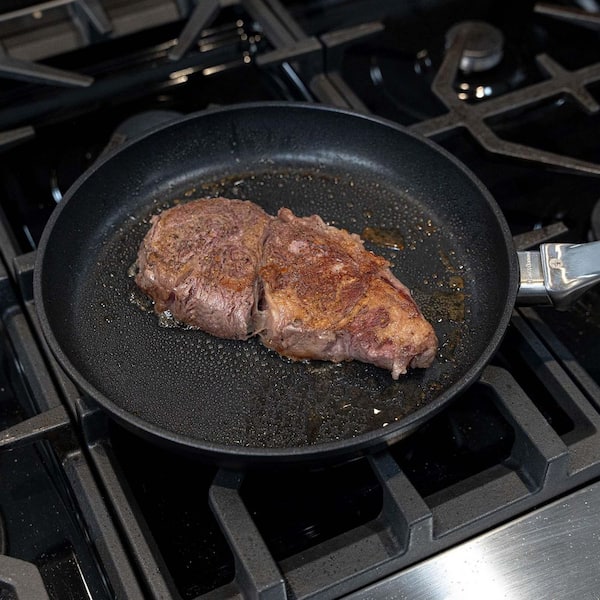 CXD 10.25 in. Nonstick Ceramic Frying Pan Glossy Black