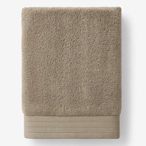 Company Cotton Plush Spa Solid Mocha Cotton Single Bath Sheet