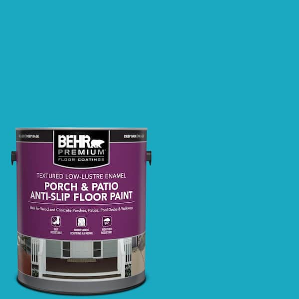 1 gal. #P480-5 High Dive Textured Low-Lustre Enamel Interior/Exterior Porch and Patio Anti-Slip Floor Paint