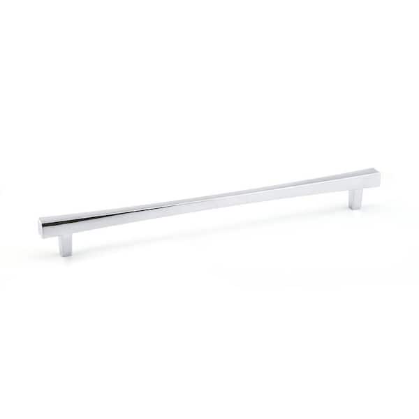 Richelieu Hardware Westmount Collection 10 1/8 in. (256 mm) Chrome Transitional Rectangular Cabinet Bar Pull