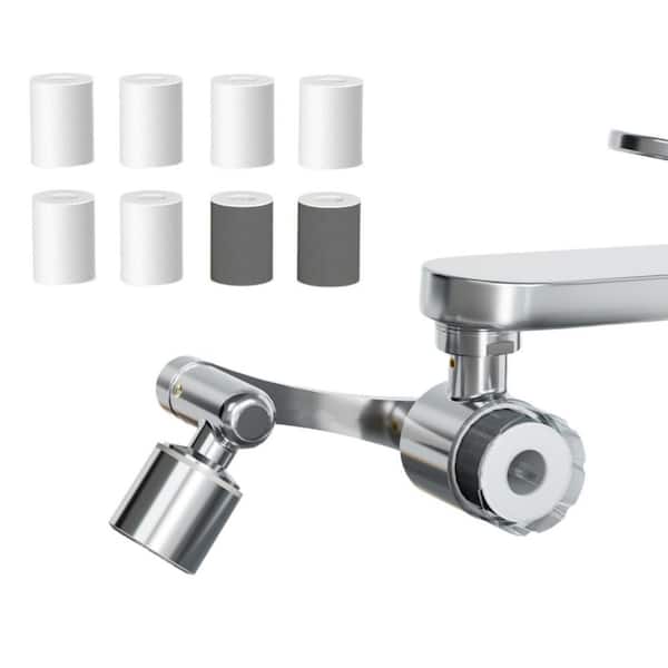 3in. H x 4in. W x 3.5in. D Splash-Proof Sink Faucet Extender with Filter, 1080° Rotating Tap Aerator and 2 Modes Spray