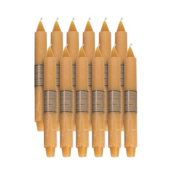 Vance Kitira 10 in. Brown Sugar Timber Trunk Taper Set of 12